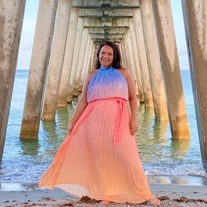 Ombré maxi dress